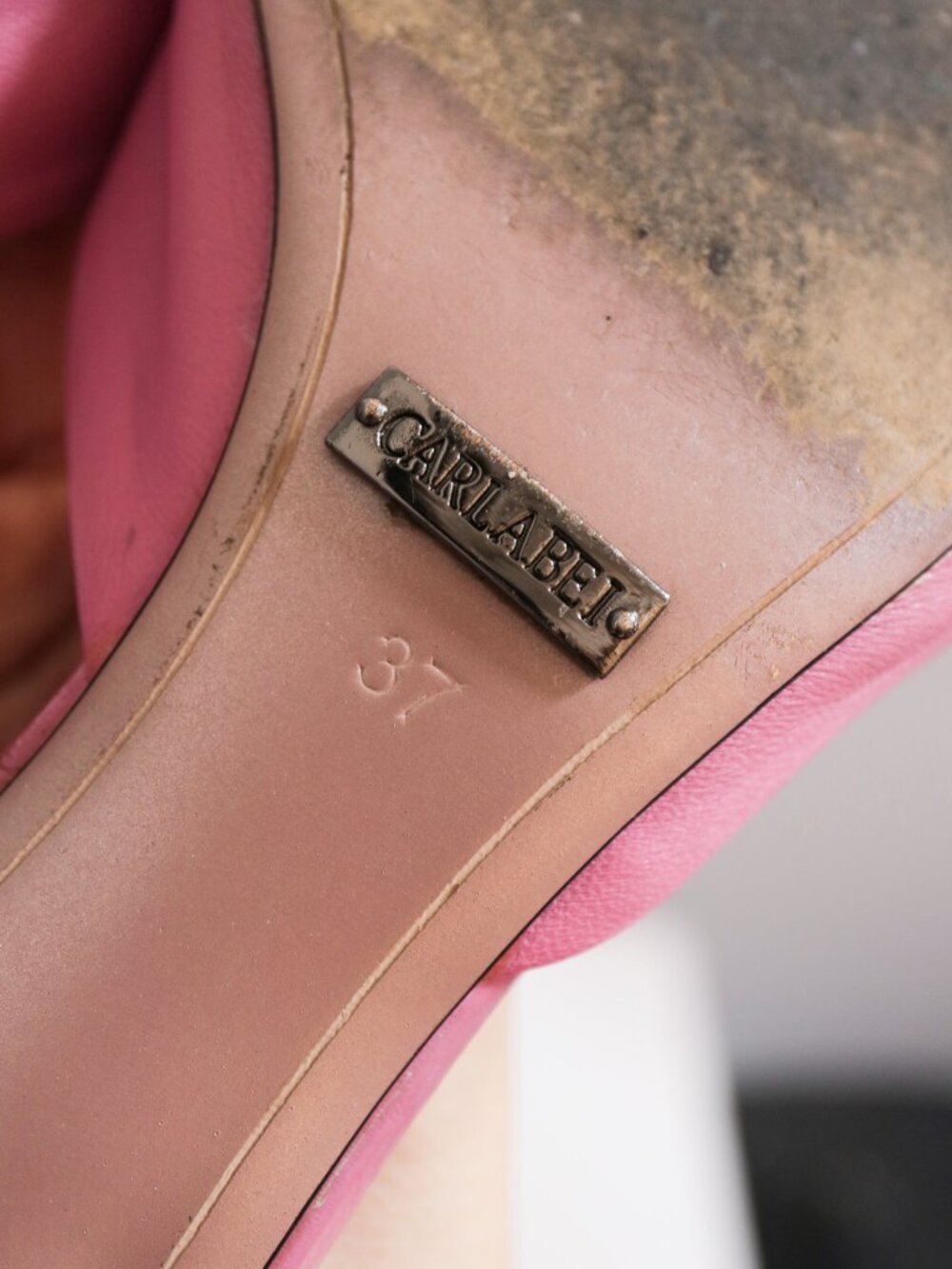 Medium Pink Faux Leather Bowknot Kitten Heels, Simple Solid, Spring Summer - Picture 13 of 13